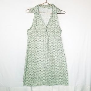 Vintage Geometric Halter Dress